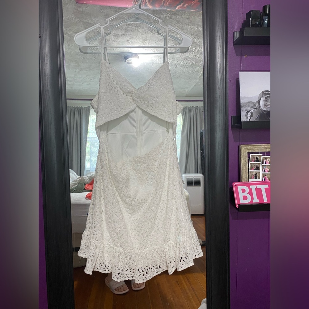 white dress